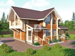 Домокомплект из клеенного бруса (рисунок) | Строительная компания «Wood Home» Домокомплект из клеенного бруса (рисунок)